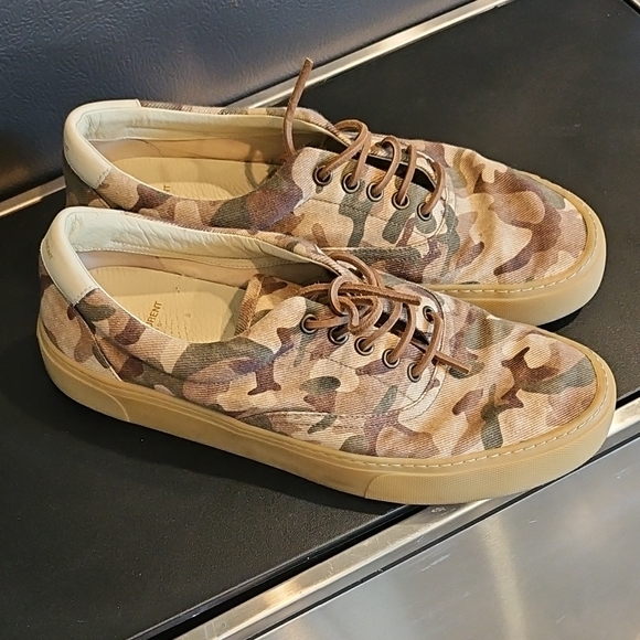 Saint Laurent Other - Saint Laurent Tan Brown Camouflage Canvas Men's Sneakers Size 43 [9.5-10]
